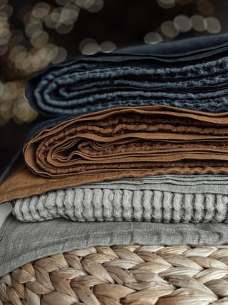 Waffle Linen Blanket